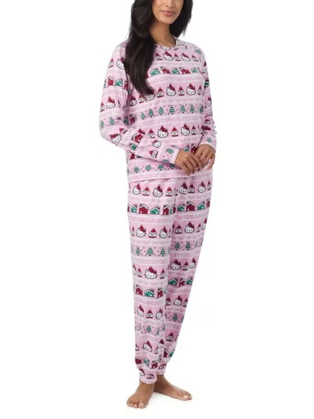 Hello Kitty Pullover and Jogger Pajama Set